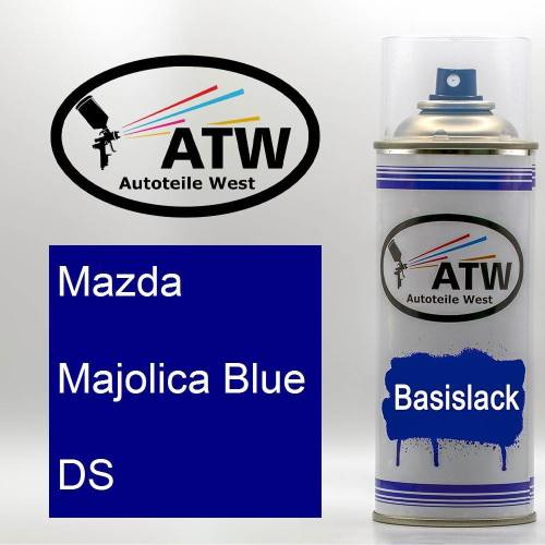 Mazda, Majolica Blue, DS: 400ml Sprühdose, von ATW Autoteile West.